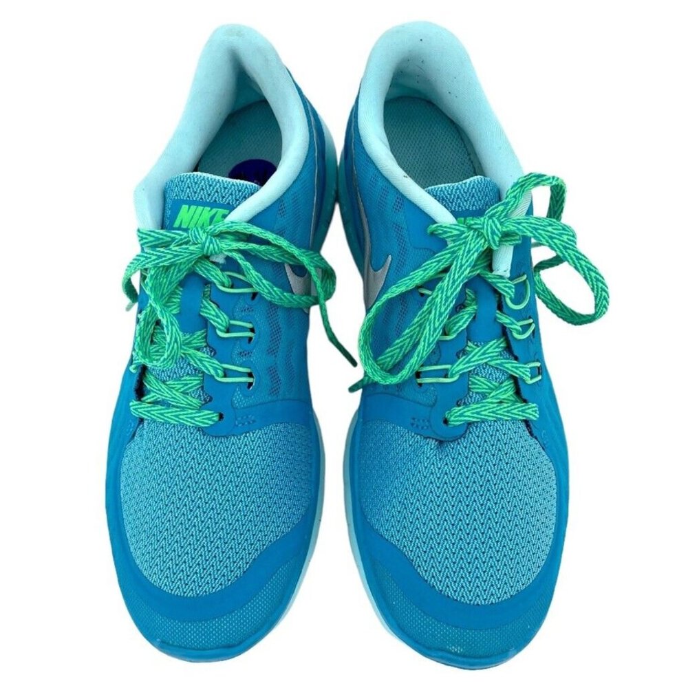 Nike Free 5.0  Blue Lagoon Ultra Light Mesh Sneakers Shoes Lace Up Child: Sz 11
